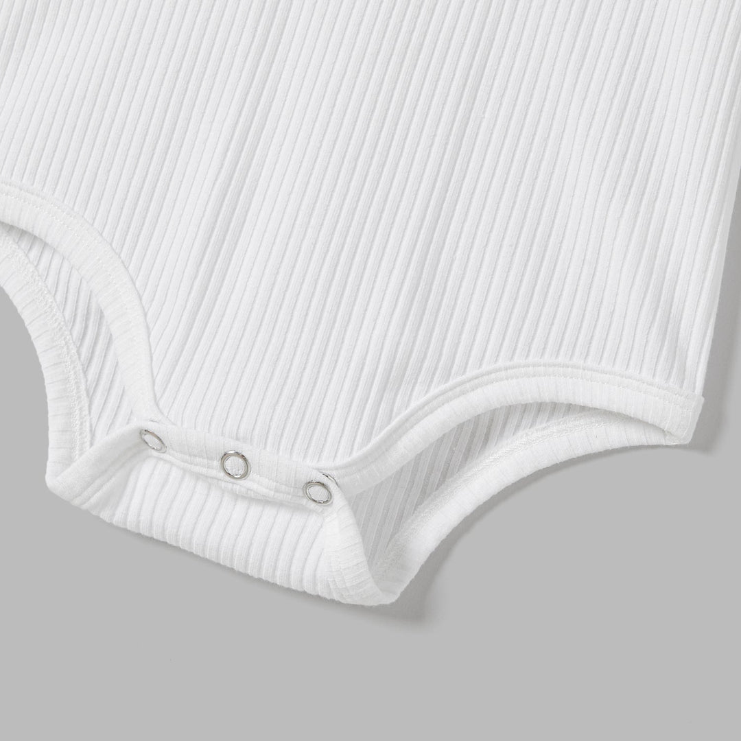 Mommy and Me Textured Puff Sleeve Rib-knit Dresses - 20675991